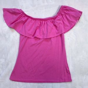 Cotton :0 Off Shoulder Soft Crop Top Size Large